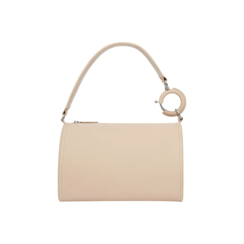 Burberry Cotton Shoulder Bag Handbag Shoulder Bag Small Size Women's Light Yellow Umber-0