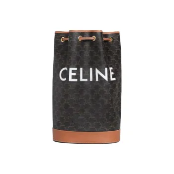 CELINE Triomphe Canvas Sailor Bag Bucket Bag Crossbody Bag Shoulder Bag Women's Tawny