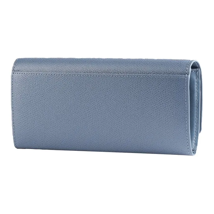 Furla 1927 Collection Grain Leather Wallet Women's Blue-1