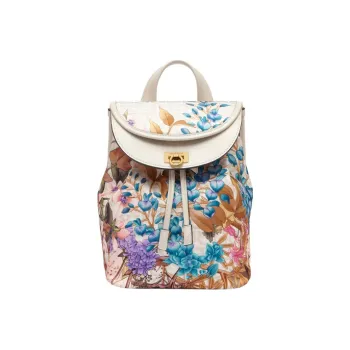 FERRAGAMO Eco Friendly Nylon Fabric Backpack Women's Bone/Beige
