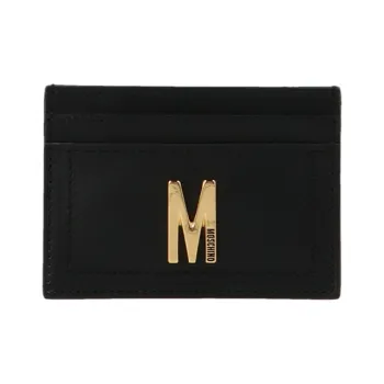 MOSCHINO Cow Leather Wallet Men's Black