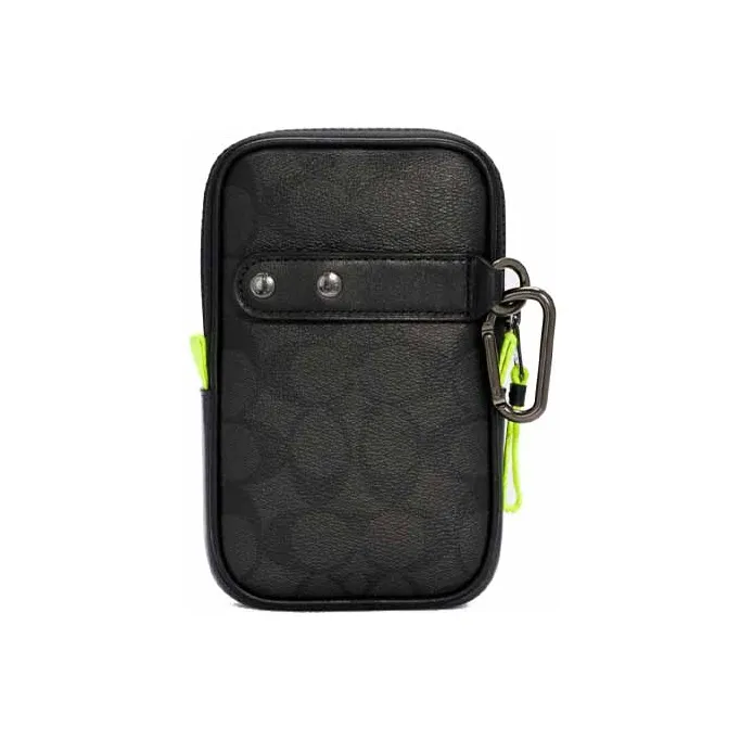 COACH N/S Classic Signature Canvas Combination Clutch Sports Bag Men's Black-1
