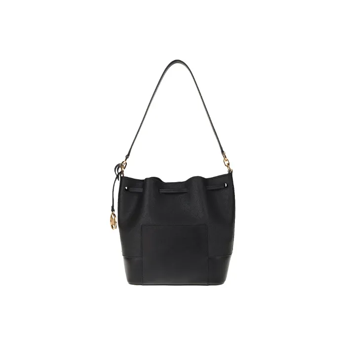 MICHAEL KORS Trista Cow Leather Handbag Shoulder Bag Crossbody Bag Medium Size Women's Black-2