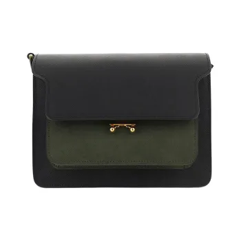 MARNI Trunk Cow Leather Trunk Bag Shoulder Bag Crossbody Bag Women's Black