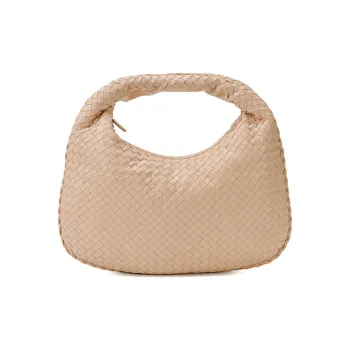Bottega Veneta Bottega Veneta Luggage Collection Sheepskin Handbag Medium Size Women's Light Pink