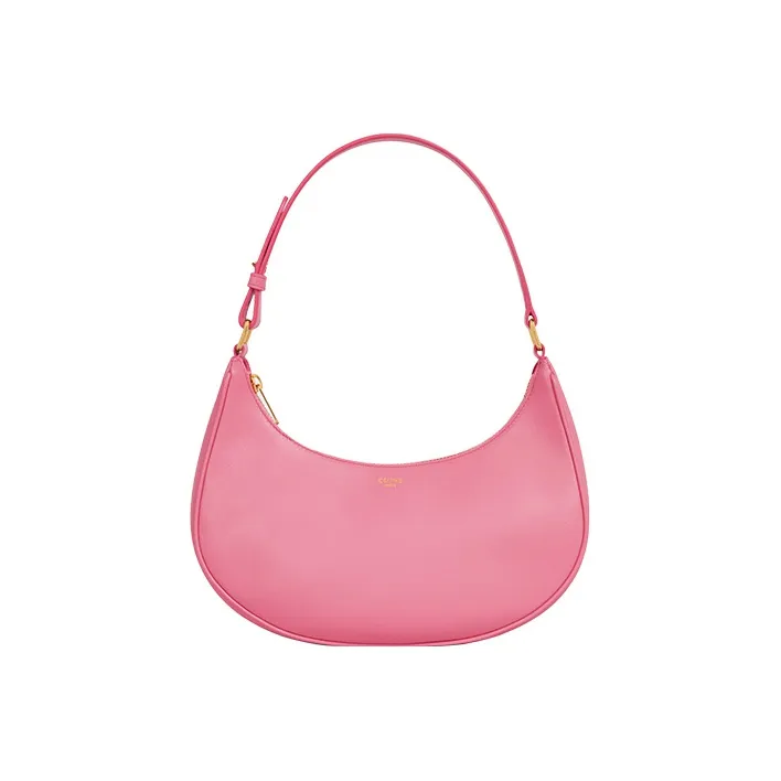 CELINE AVA Smooth Cow Leather Shoulder Bag Handbag Shoulder Bag Women's Vibrant Pink-0