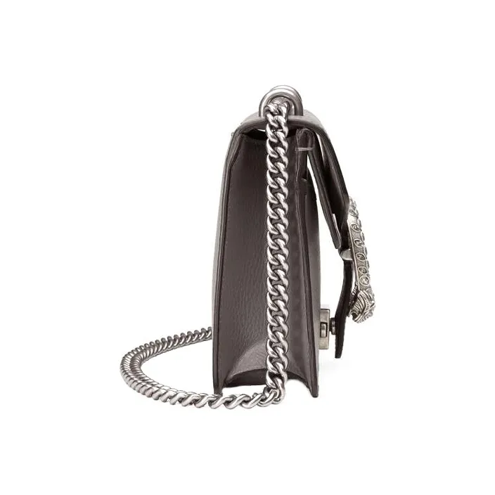 GUCCI Dionysus Leather God Of Wine Chain Bag Shoulder Bag, Crossbody Bag Women's Gray-2