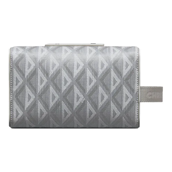 DIOR Lingot Canvas Storage Bag Clutch Toiletry Bag Men's Gray-2
