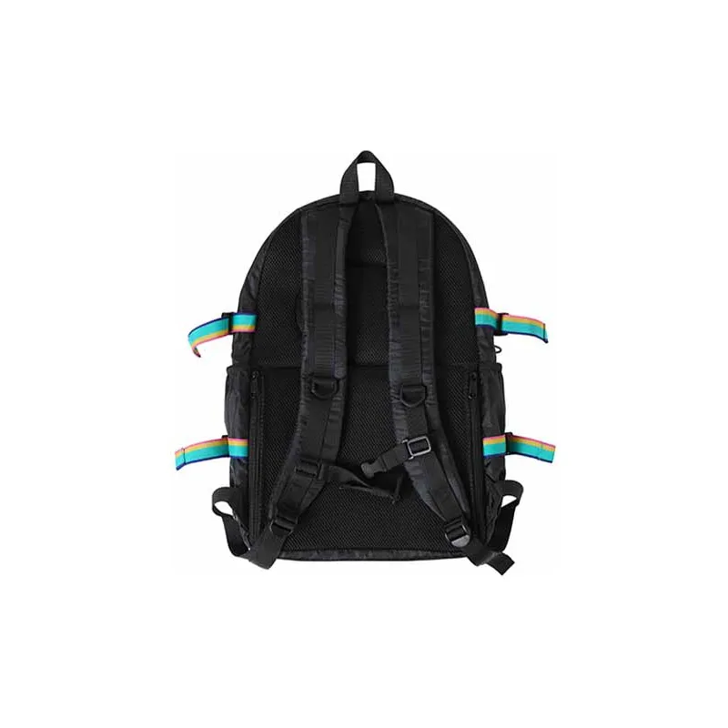 TYAKASHA Fabric 2-in-1 Combo Bag Backpack Large Size Unisex Black-2