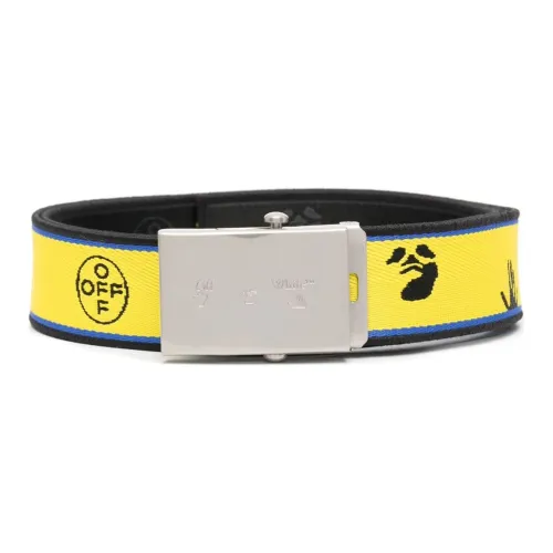 OFF-WHITE Sports Belts Men Yellow