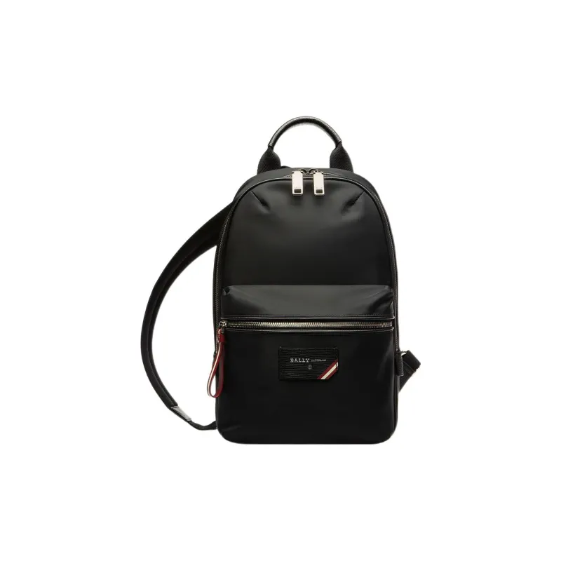 BALLY Fabric With Nylon Crossbody Bag, Shoulder Bag Regular Unisex Black-0