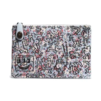 Keith Haring X COACH Turnlock Clutches