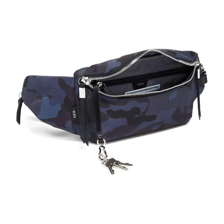 TUMI Elastic Nylon One Shoulder Crossbody Sling Bags Men's Camouflage Blue-1