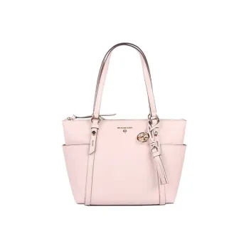 MICHAEL KORS MK Nomad Leather Shoulder Bags Handbags Medium Size Women's Pink