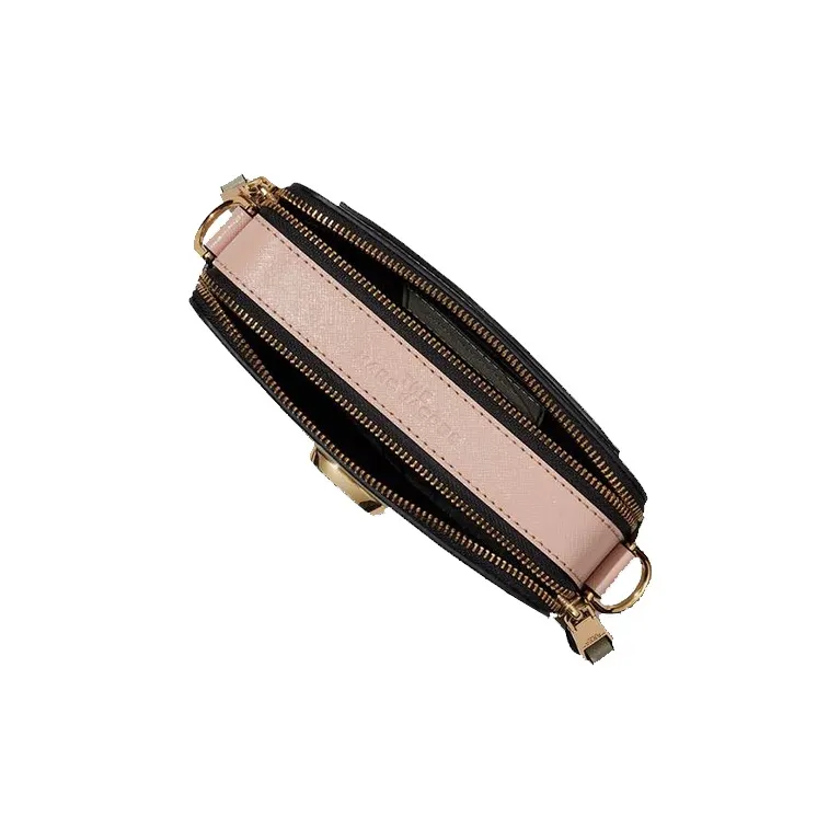 MARC JACOBS Snapshot Cow Leather Shoulder Bag, Crossbody Bag Trumpets Women's Ecru-2