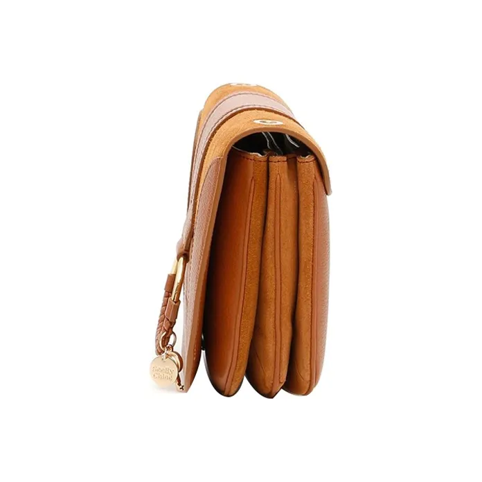 See By Chloe Cow Leather Crossbody Bag, Shoulder Bag Women's Camel-1
