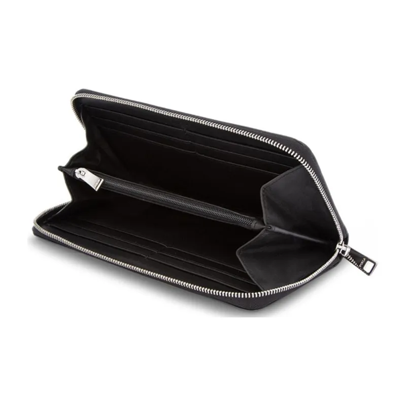 Furla Favola Leather Wallet Money Clip Clutch Women's Black-4