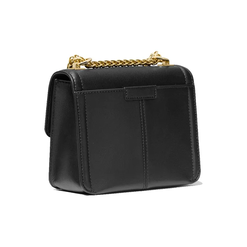 MICHAEL KORS Sonia Leather Crossbody Bags Shoulder Bags Small Size Women's Pure Black-1