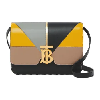 Burberry Calfskin Small Square Bag Shoulder Bag Crossbody Bag Small Size Women's Multicolor