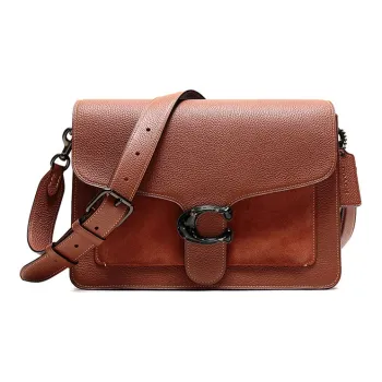 COACH Tabby Leather Shoulder Bags Crossbody Bags Women's Brown