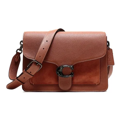 coach under Tabby Leather Shoulder Bags Crossbody Bags Women's Brown