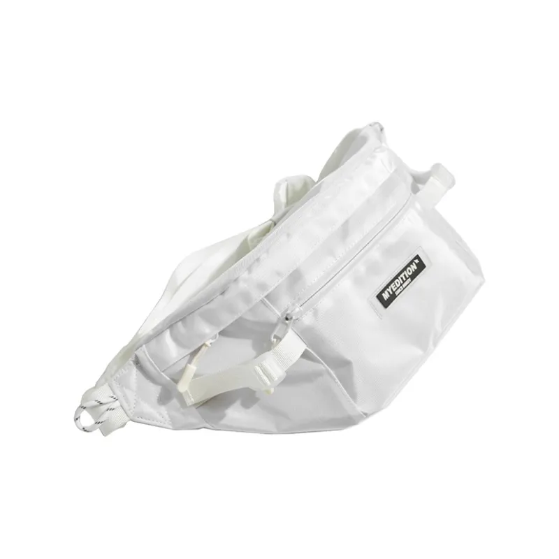 MYEDITION 7L Sling Bag Crossbody Bag Outdoor Bag Oxford White/Black Unisex-0