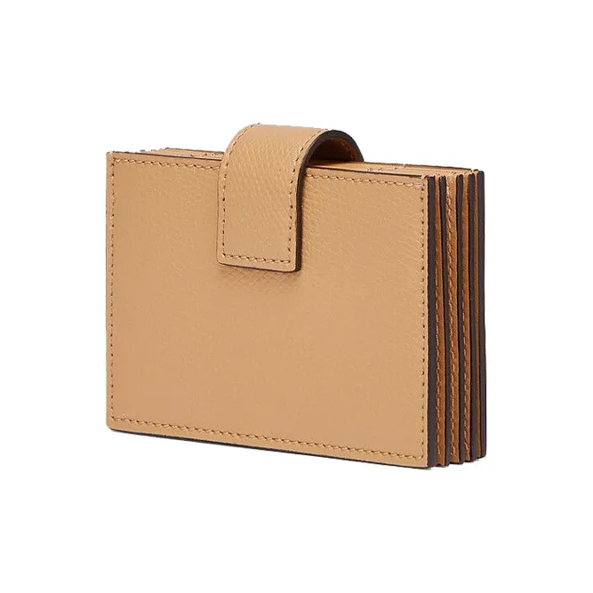 FENDI F Is Fendi Calfskin Angle Support Card Holder Women's Orange-2
