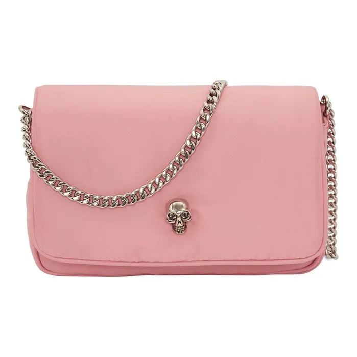 Alexander McQueen Nylon Shoulder Bag, Crossbody Bag Women's Pink-0