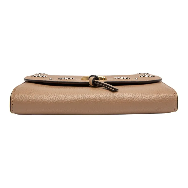 COACH Remi Leather Chain Crossbody Bag Shoulder Bag Small Size Women's Milk Tea Beige-3