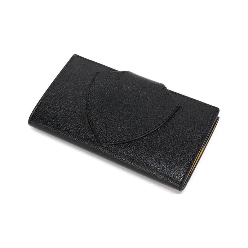 Burberry Leather Wallet Women's Black-3