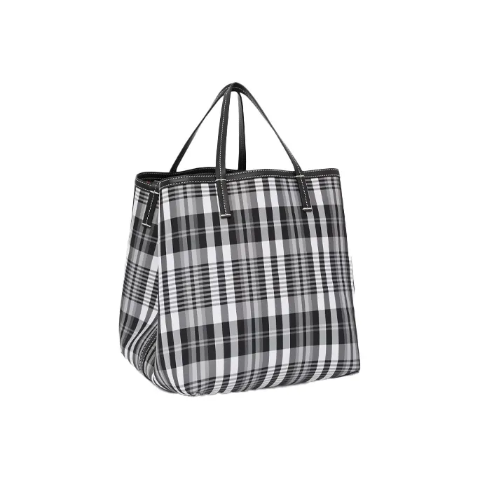 Burberry Nylon Tote Bag Shopping Bag Shoulder Bag Handbag Mini Women's Black-1