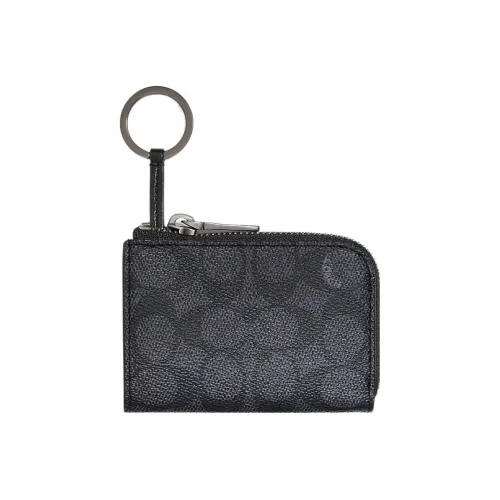 COACH Key Case Key Pouches Black