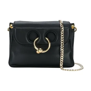 JW Anderson Cow Leather Shoulder Bag Women's Black