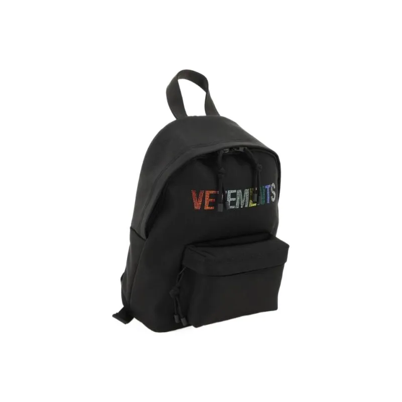 Vetements Canvas Backpack Unisex Black-2