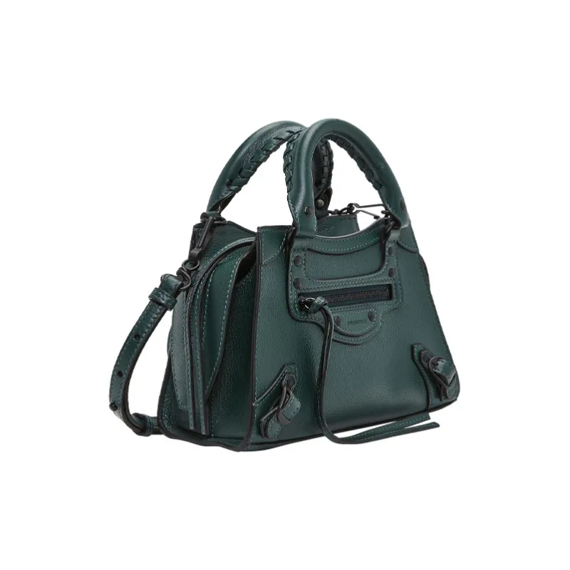 Balenciaga Neo Classic Cow Leather Handbag Regular Women's Forest Green-1
