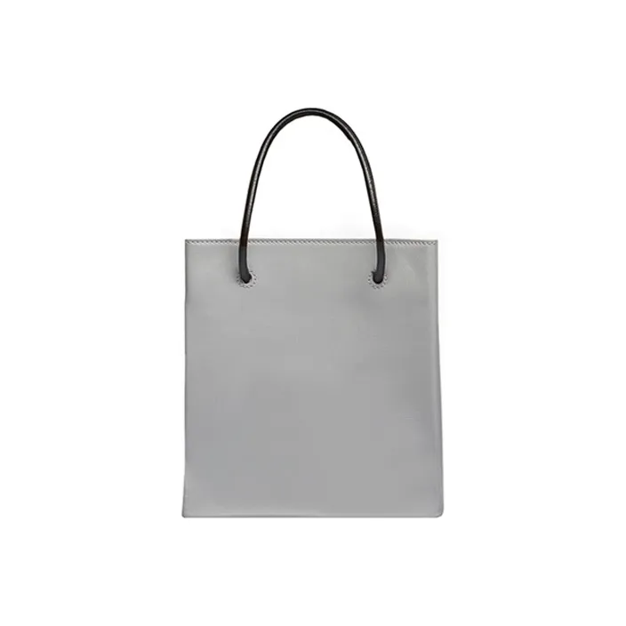 Balenciaga Calfskin Tote Bag Shopping Bag Handbag Mini Women's Gray-2