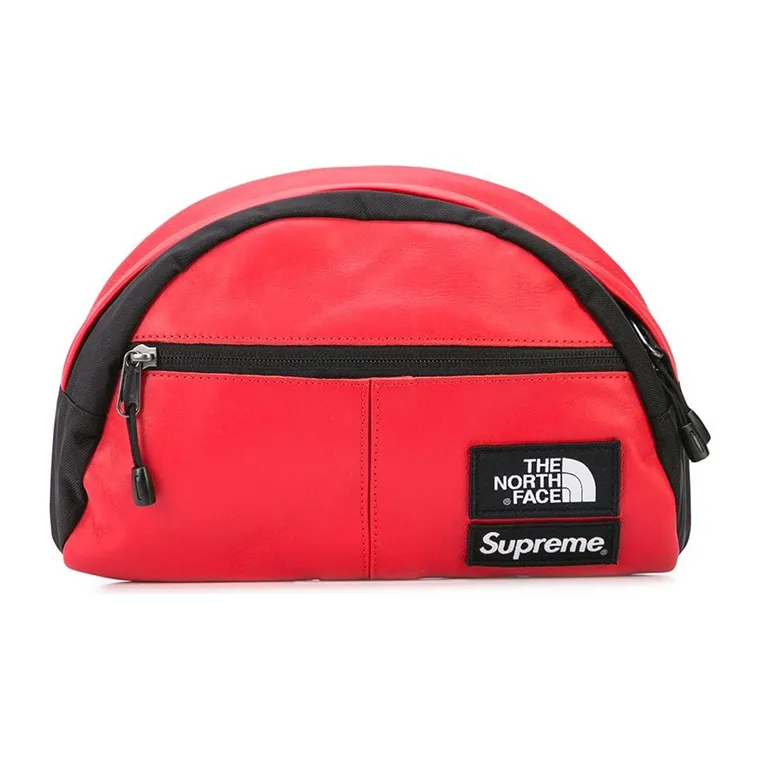 Supreme THE NORTH FACE Collaboration Polyester Fanny Pack Unisex Red-0