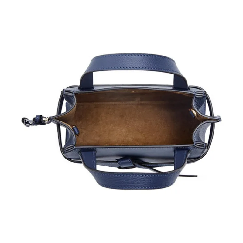 LOEWE Gate Cow Leather Handbag Mini Women's Sea Blue-3