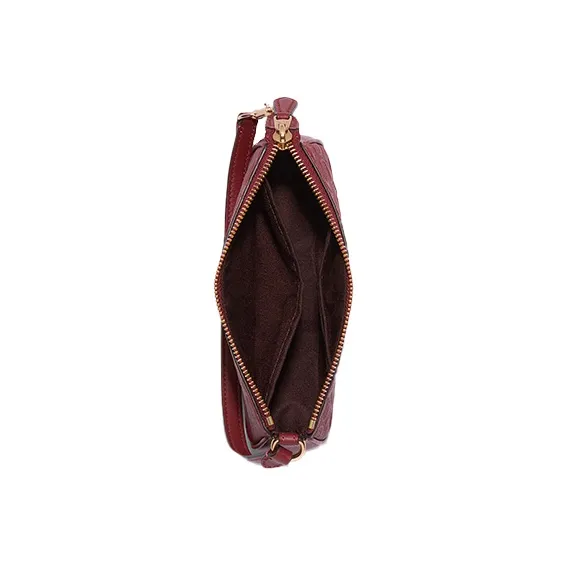 COACH Nolita Leather Pochette, Shoulder Bag, Wrist Clutch Trumpets Women's Red-3