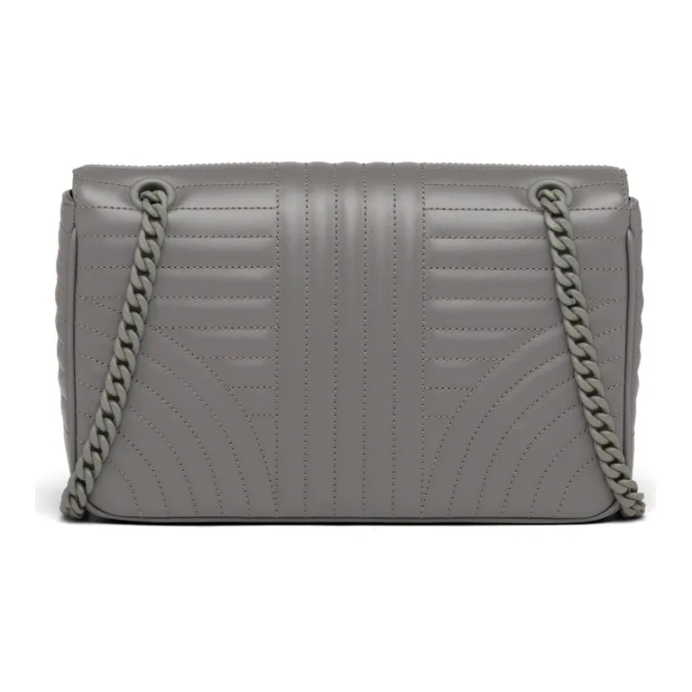 PRADA Cow Leather Shoulder Bag Women's Marble Gray-2