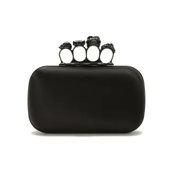 Alexander McQueen Fabric Clutch Women's Black