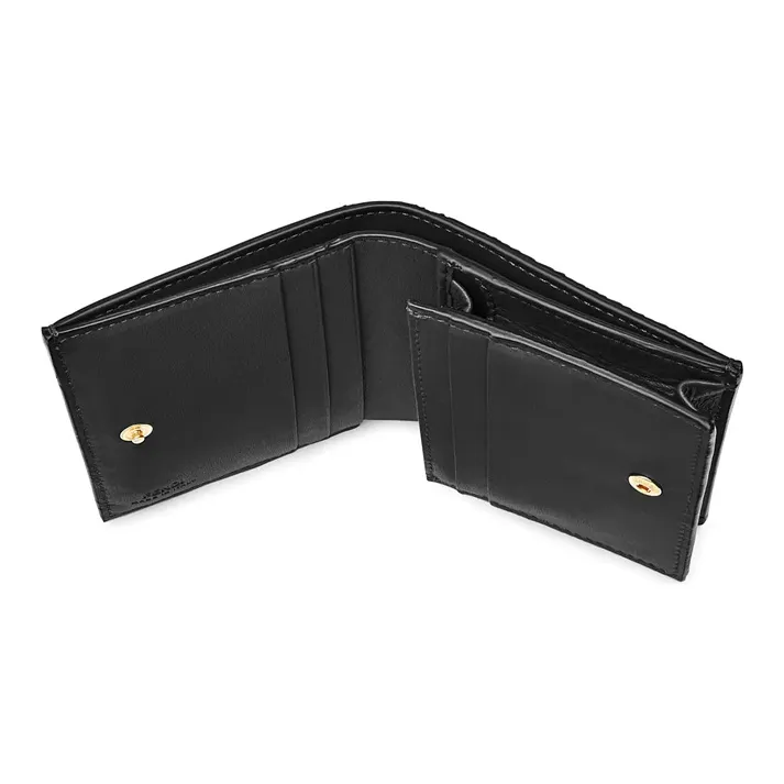 FENDI By Marc Jacobs Small Wallet Black Nappa Leather Wallet-3