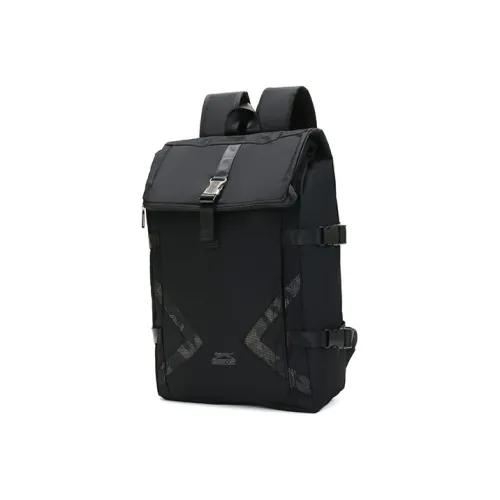 Slazenger Fabric Student Backpack Laptop Bag Bicycle Backpack Backpack Unisex Black