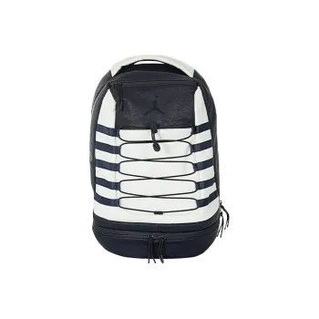 Jordan Artificial Leather Basketball Bag Backpack Large Size Unisex Obsidian/White Marine Blue