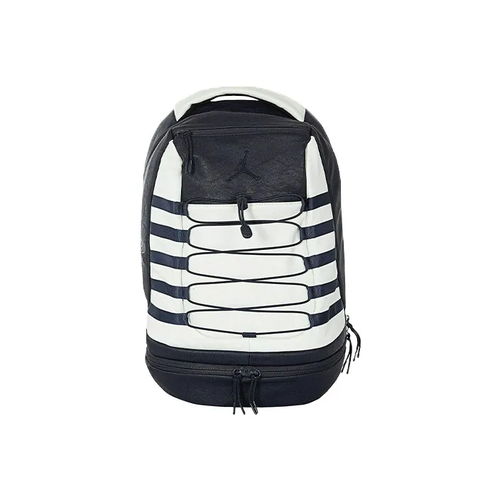 Jordan Artificial Leather Basketball Bag Backpack Tubas Unisex Obsidian/White Marine Blue-0