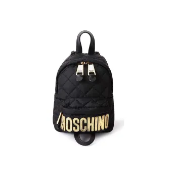 MOSCHINO Nylon Handbag Backpack Mini Women's Black