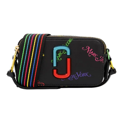 MARC JACOBS Snapshot Leather Shoulder Bag Crossbody Bag Camera Bag Women's Black