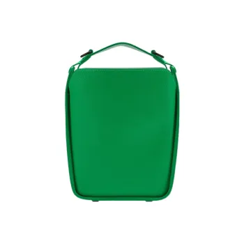 Balenciaga Downtown Grained Calfskin Shoulder Tote Bag, Handbag Extra Small Women's Bright Green