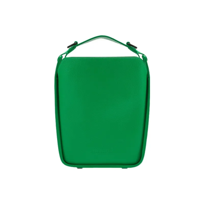 Balenciaga Downtown Grained Calfskin Shoulder Tote Bag, Handbag Extra Small Women's Bright Green-0