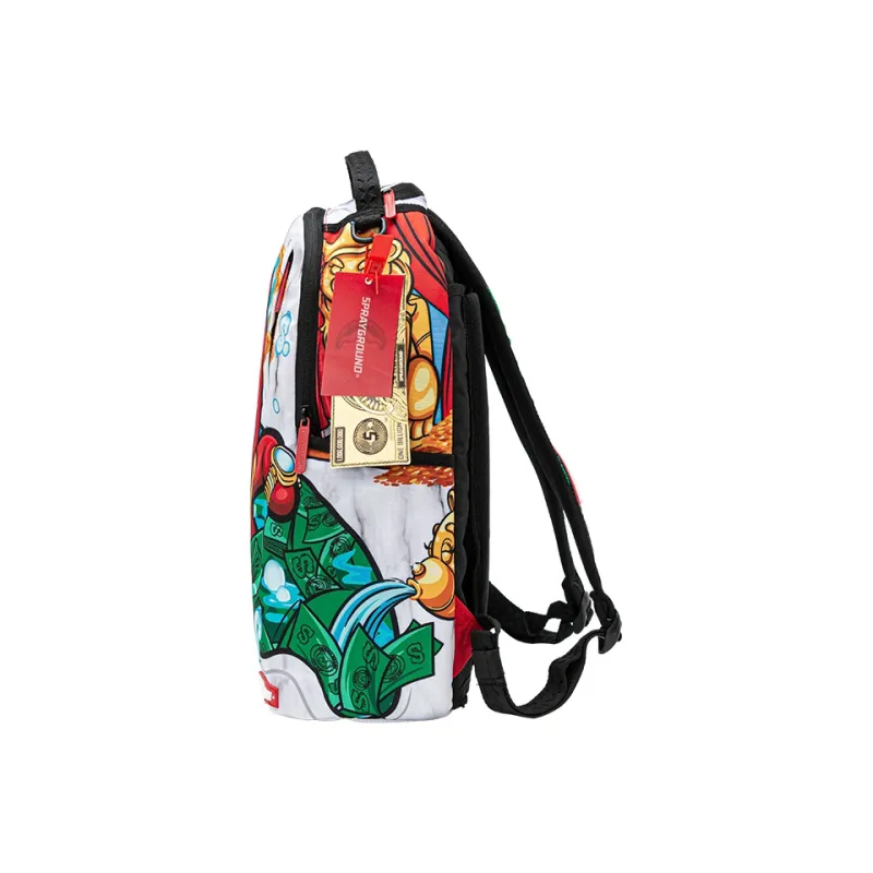 SPRAYGROUND Artificial Leather Backpack Large Size Unisex Multicolor-2